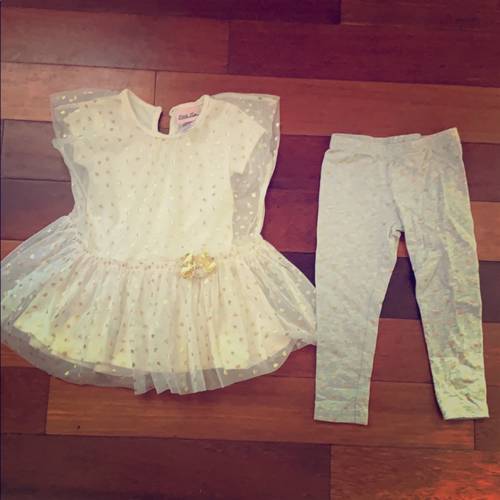 Adorable dress and leggings set!💕